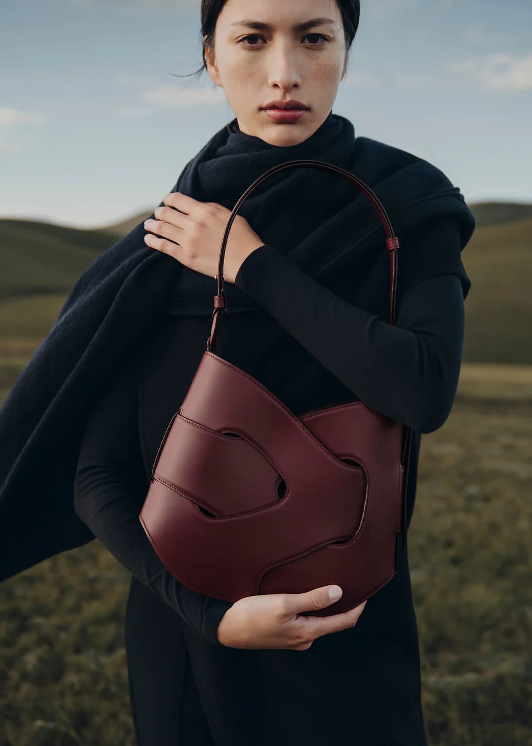 Nodde Hobo Edition Cerise Noire Lisse