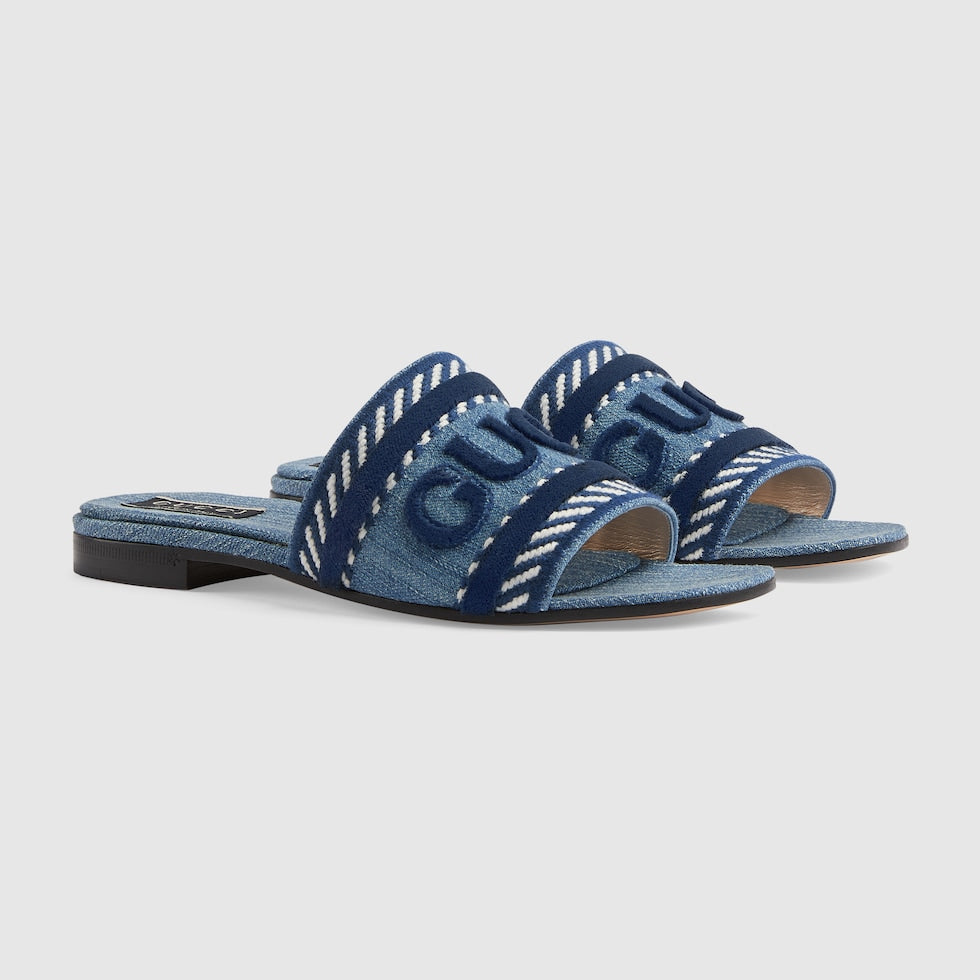 Mules avec inscription pour femme