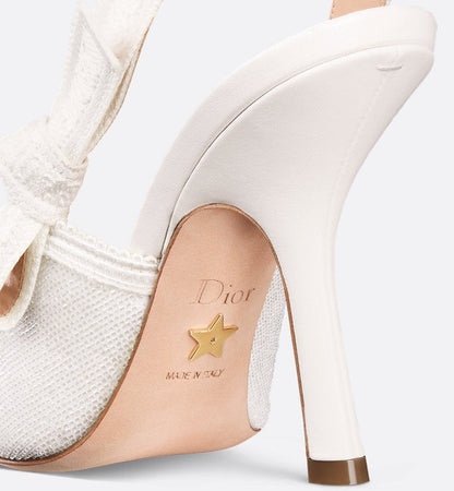 Escarpin slingback blanc