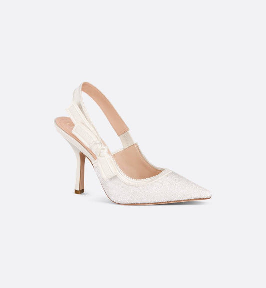 Escarpin slingback blanc