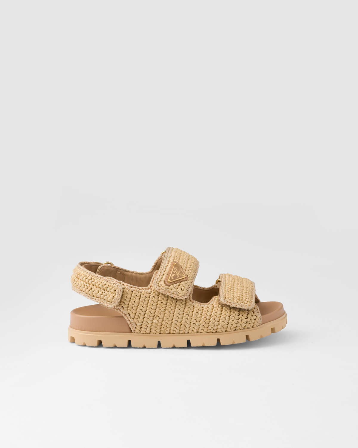 Sandales en crochet beige