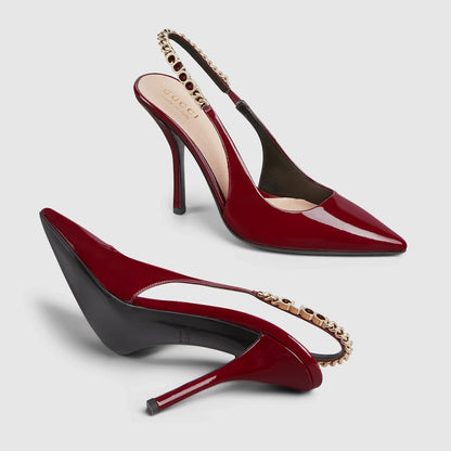Escarpin à bride arrière GG signoria