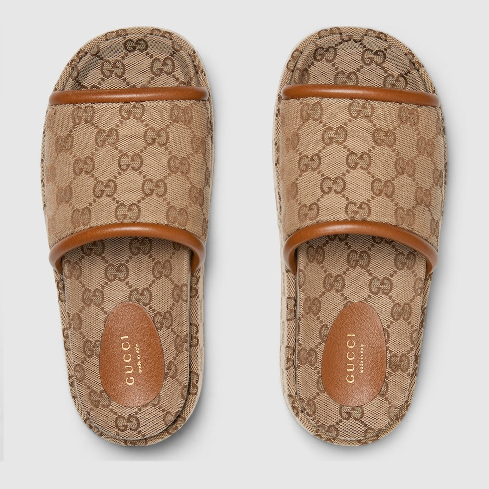 Sandales GG compensées pour femme