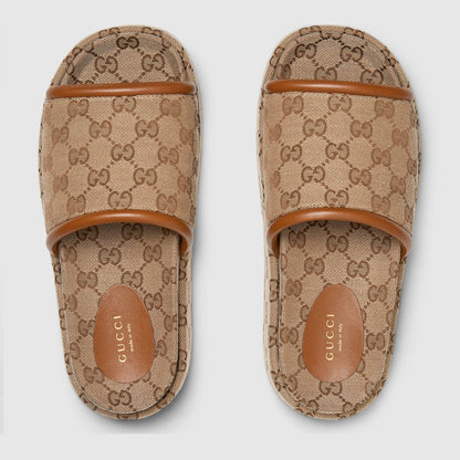 Sandales GG compensées pour femme