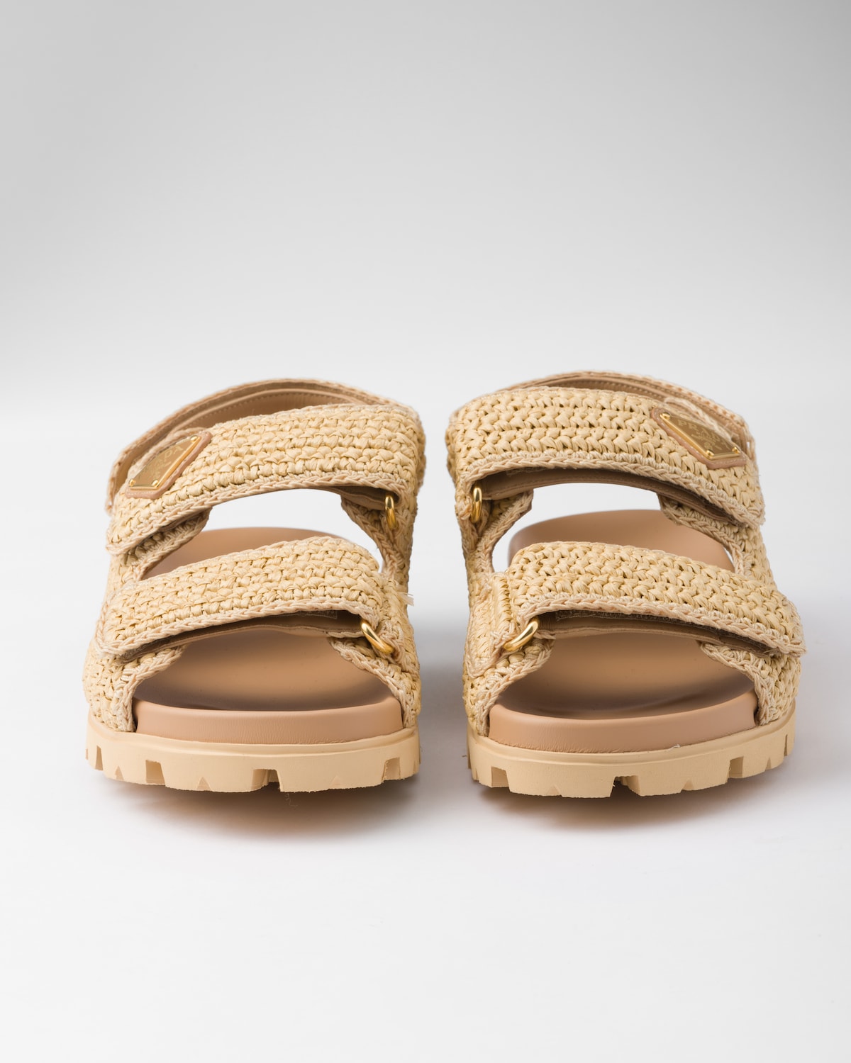Sandales en crochet beige