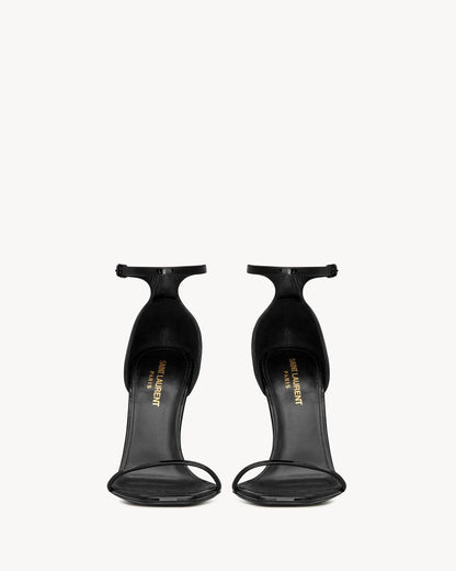 Opyum sandales or en cuir verni