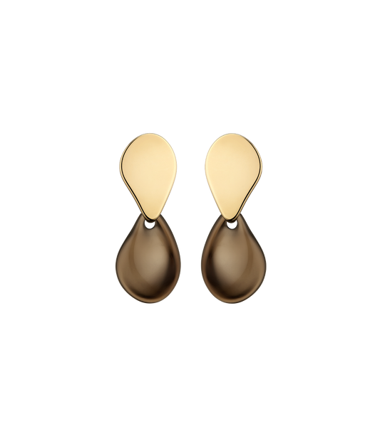 Boucles d'oreilles Naé - Verre fumé
