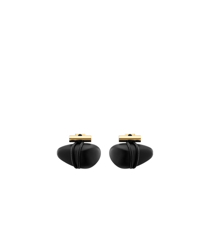 Puces d'oreilles Téré - Marbre Noir
