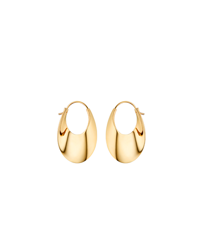 Créoles Slim Éole - Dorée à l’or 24 carats