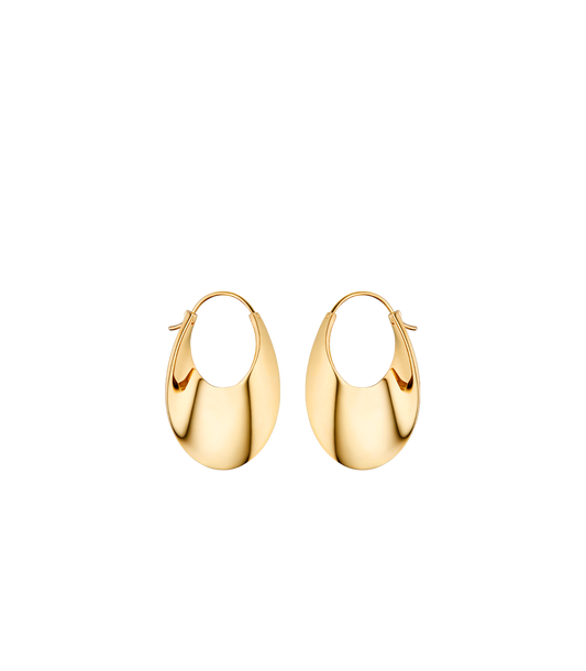 Créoles Slim Éole - Dorée à l’or 24 carats