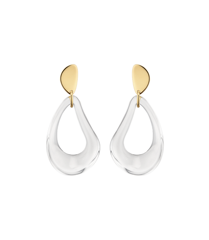 Boucles d'oreilles pendantes Naé - Verre
