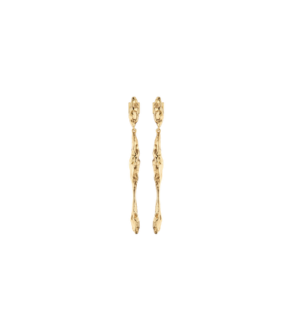 Boucles d’oreilles pendantes Eroz - Dorée à l’or 24 carats