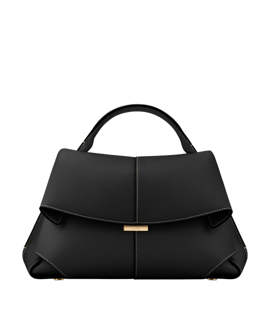 Mokki - Noir Coutures Ecrues Grainé