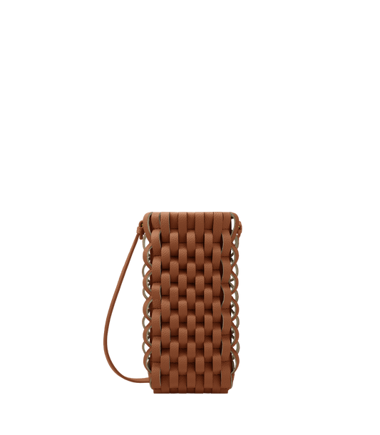 Etui téléphone Onda - Cognac